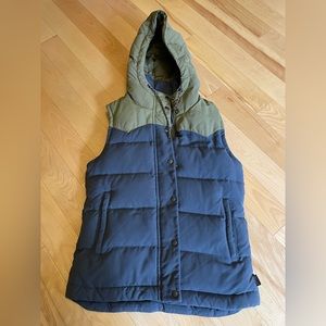 Patagonia Blue and Green Puffer Vest